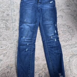 Oasis Dark Blue Distressed Skinny Jeans